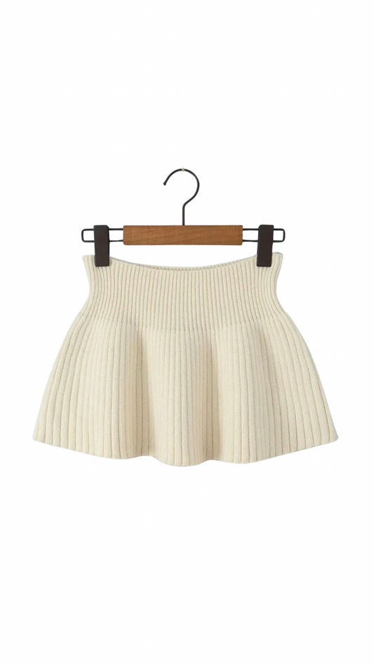 Knit Sweater Mini Skirt